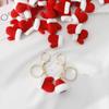 Christmas Hat Women Key Buckle Christmas Key Chain Handmade Crochet Pendant Korean Style Key Ring