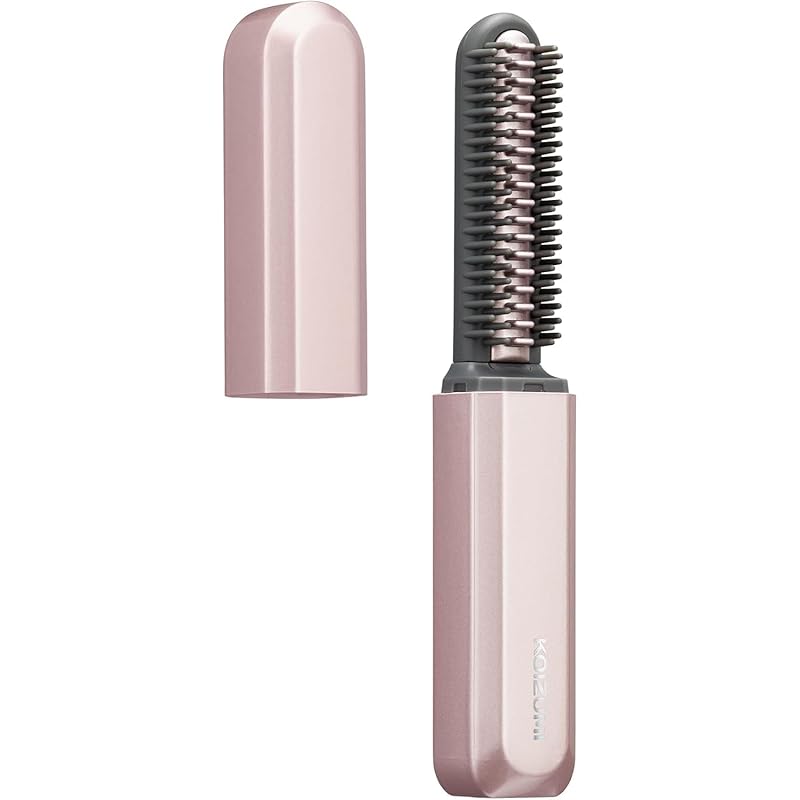 Koizumi Cordless Hair Iron, Bangs Iron, USB Rechargeable, Portable, Compact, with Cap, Pink, KHR-6420/P