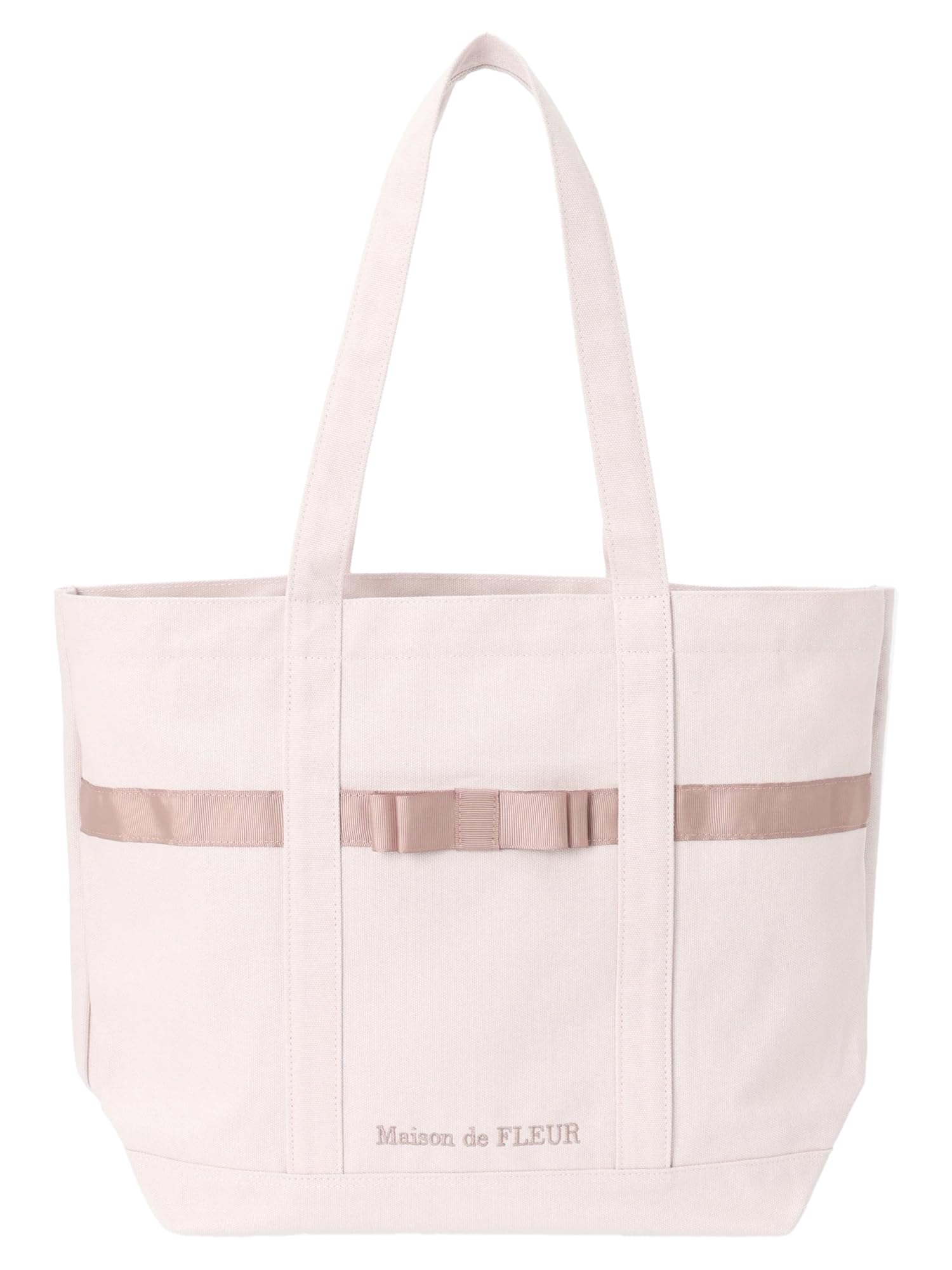 

de Bag Canvas Tote M Bag 8A43F0J1100 Grayish Pink [Maison Fleur] Multi-Pocket Women s