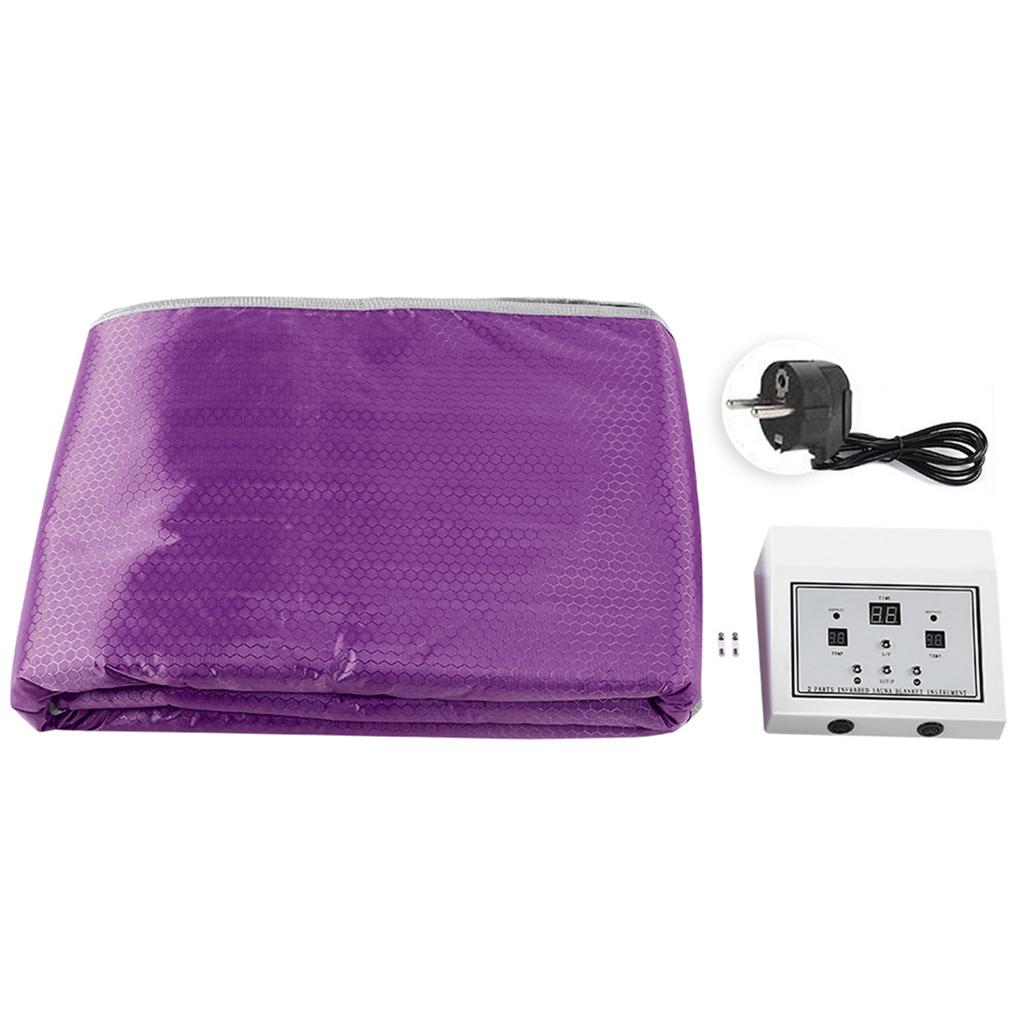 Far Infrared Sauna Heating Blanket Detoxification Body Slimming Blanket Purple