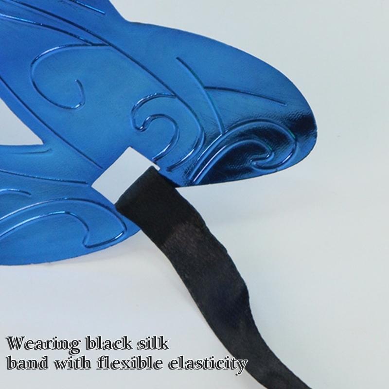 Metallic Masquerade Mask Half Face Halloween Eye Mask for Men Women Halloween Wedding Masquerade Costume Accessories