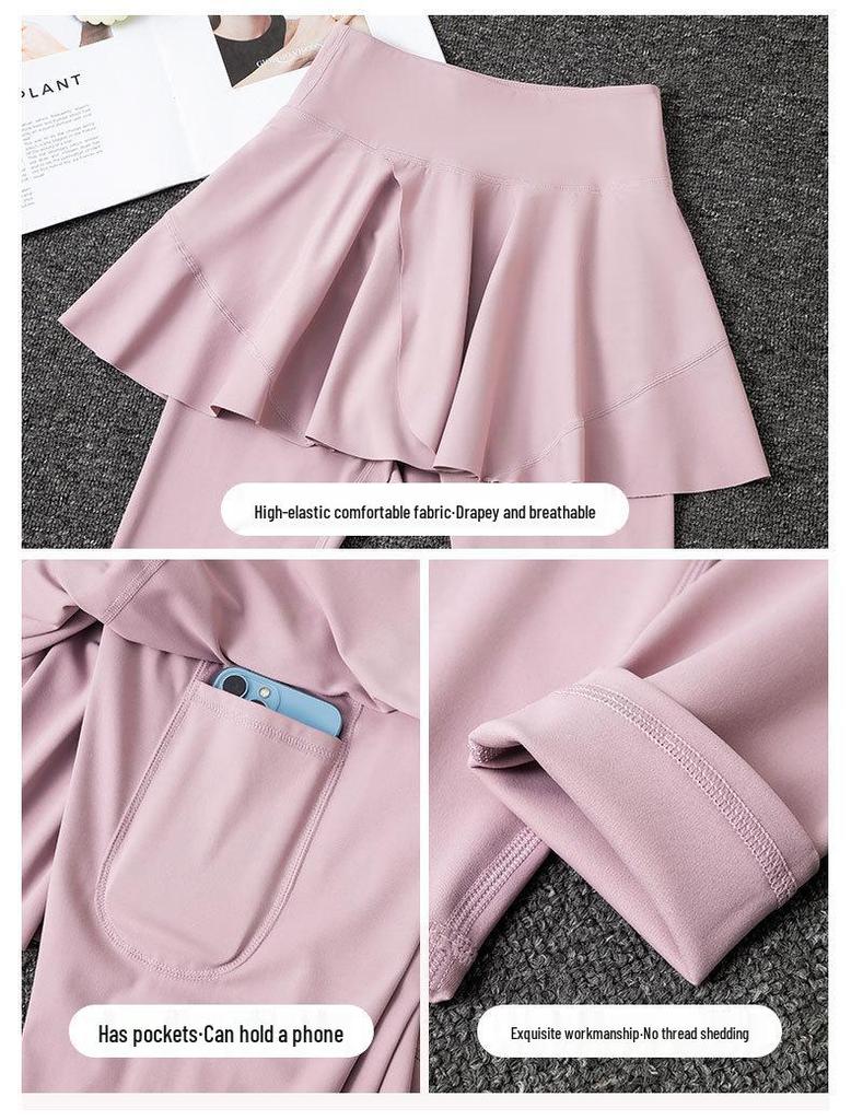 2024 Women's Quick-Dry Sportswear Set: Running, Yoga, Badminton Outfit with Skirt and Pants