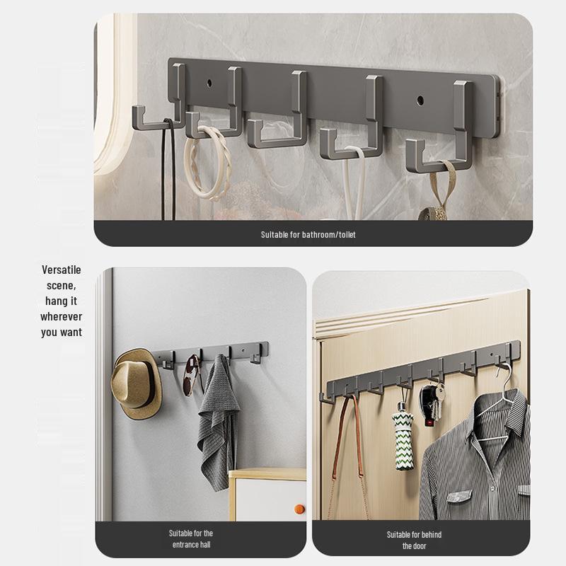 No-Drill Adhesive Wall Hook for Towels and Clothes