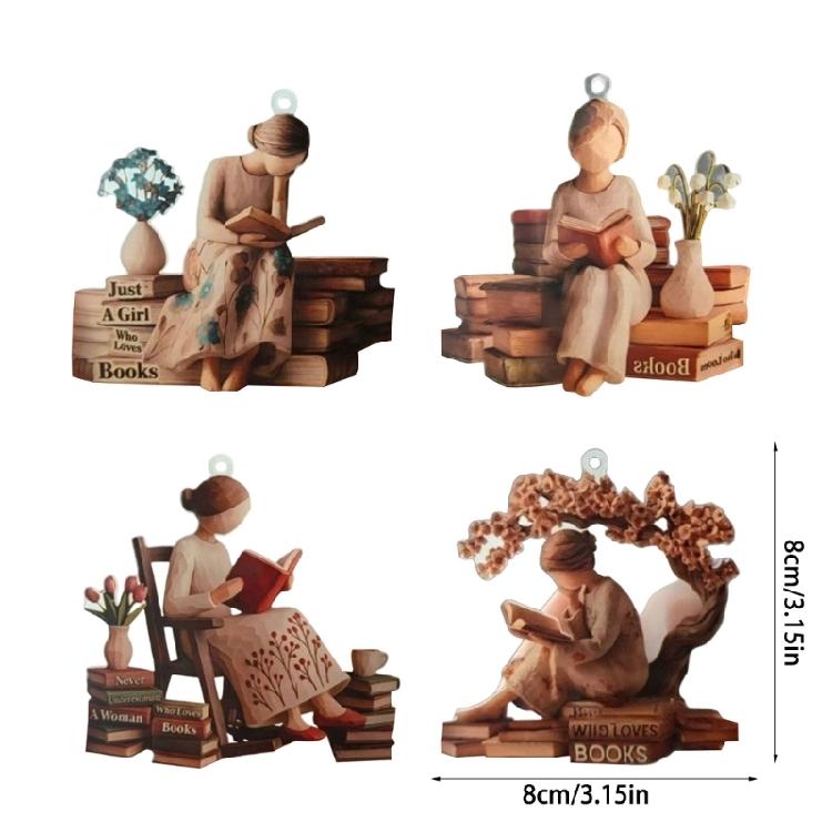 Elegant High Transparency Decorative Acrylic Holiday Ornament Multiple Pattern Reader Christmas Decoration