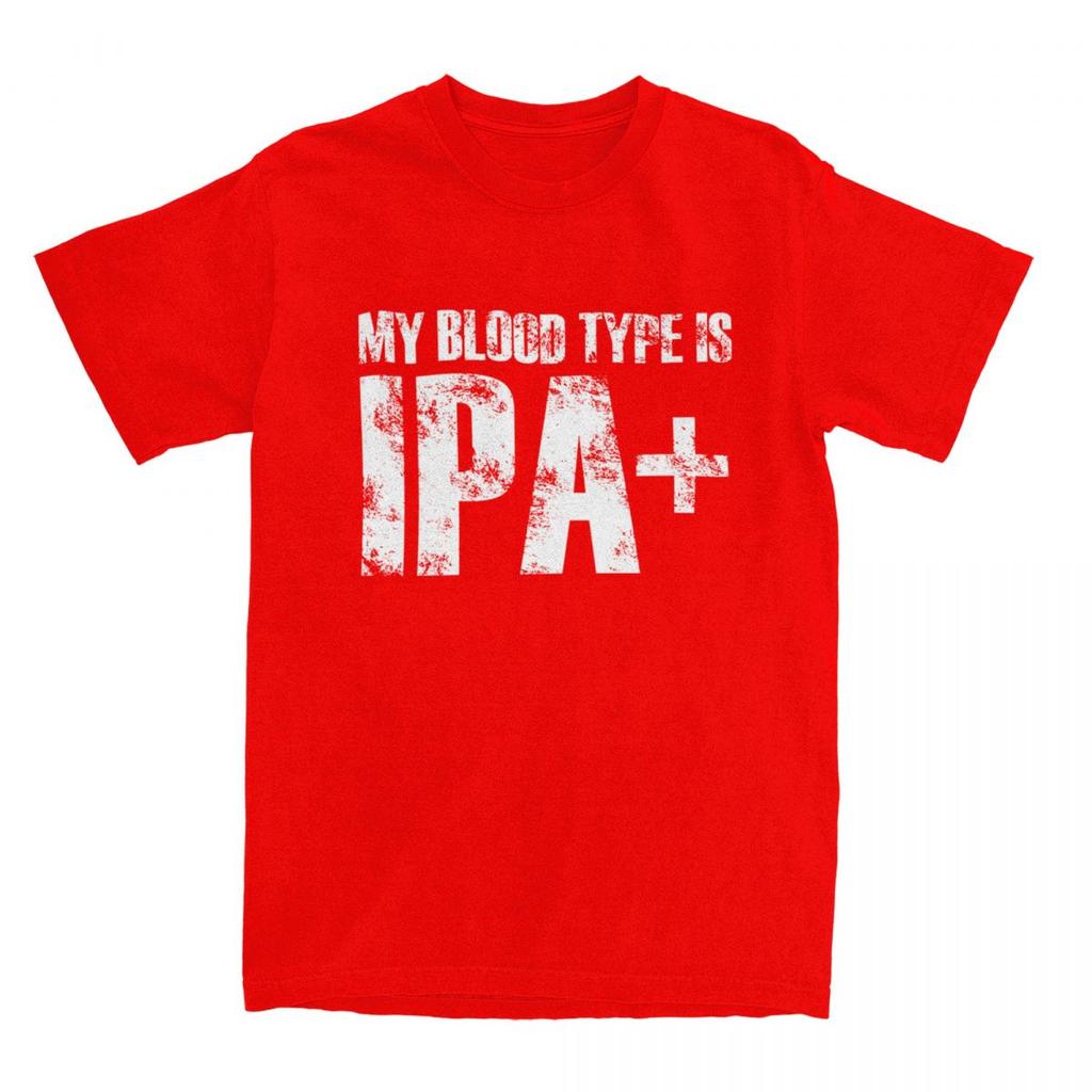 Meine Blutgruppe ist IPA Merch Shirt für Männer Frauen Craft Beer Liebhaber Vintage 100% Baumwolle Grafikdruck T-Shirts