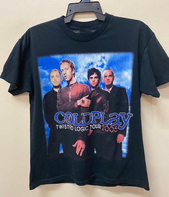 Coldplay Twisted Logic Tour 2005 Shirt Schwarz Unisex S-5XL EM0618