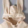 Easter Bunny Ears Hooded Romper for Girls - Spring & Autumn Style