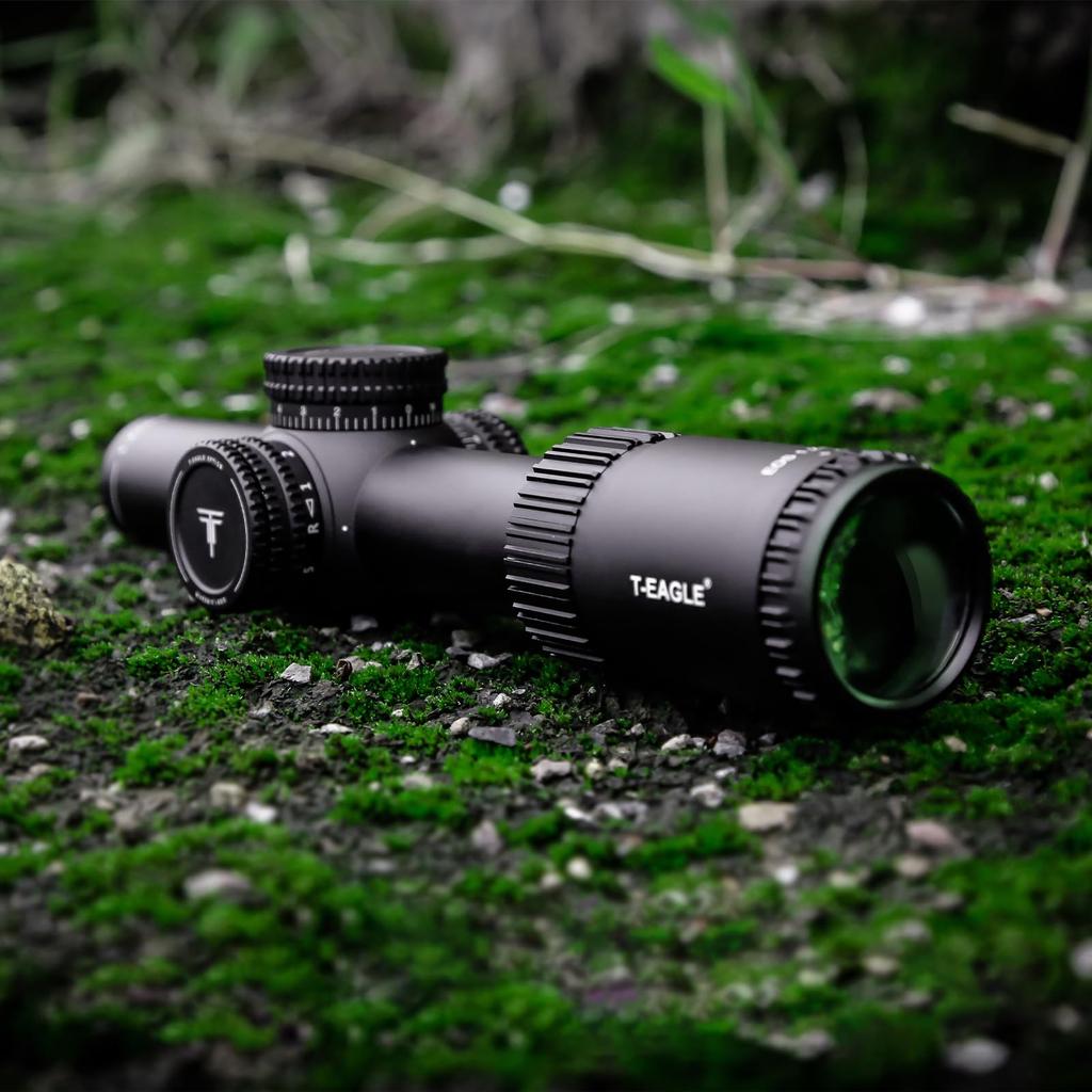 Puškohled krátký dalekohled s variabilním zvětšením s montáží T-EAGLE1.2-6X24IR jednodílný (BK)