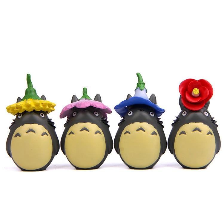 Mein Nachbar Totoro Sonnenblumenskulptur mit Blumenthema für Gartengeschenke Dekor