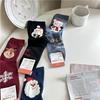 Cartoon Christmas Women's Mid-Calf Cotton Socks - Spring/Autumn/Winter by Kikiyasocks