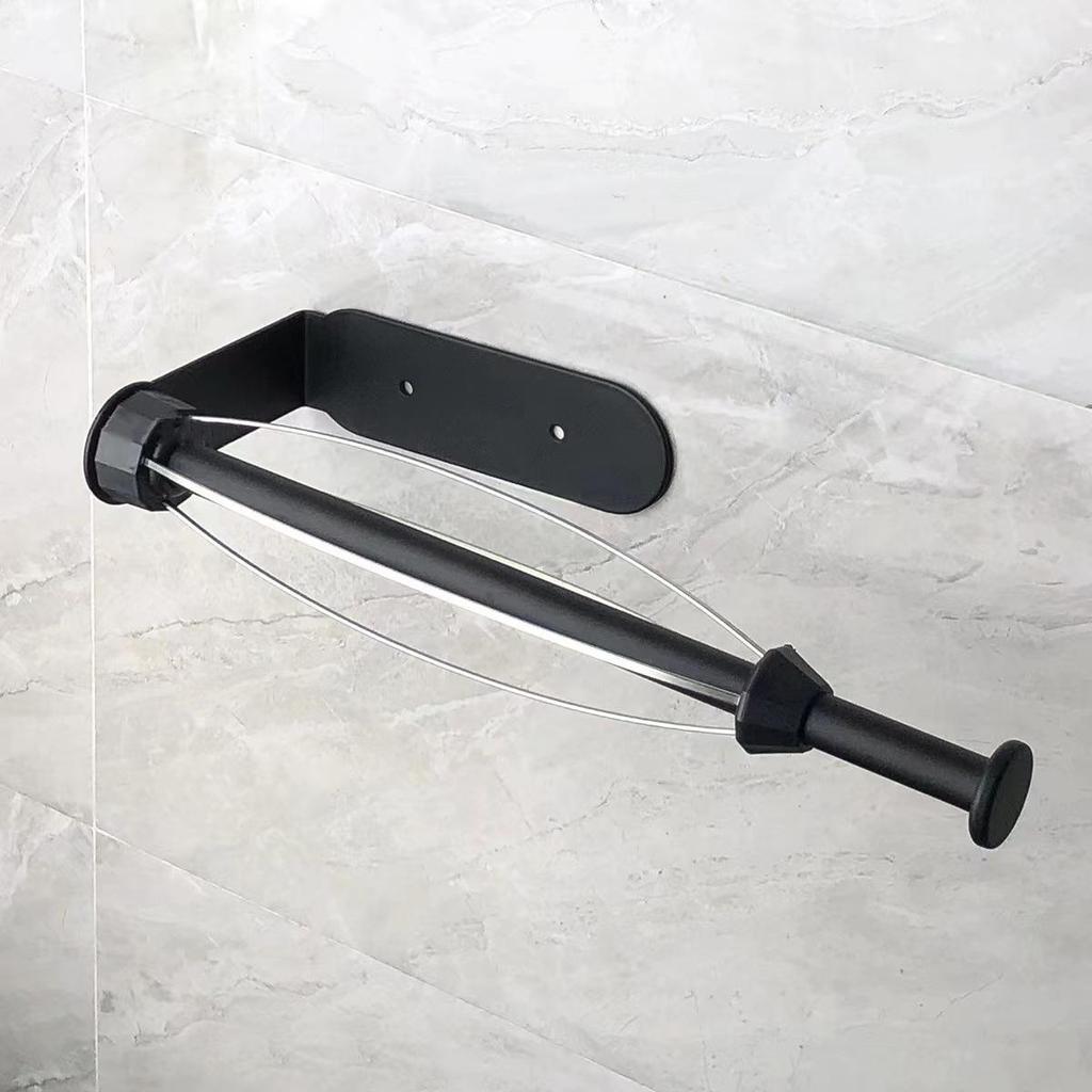 Badezimmer, Küche, Toilettenpapierrollen-Handtuchhalter, einhändig bedienbarer Papierhandtuchhalter, Wandregal mit Dämpfungseffekt für Küchenbefestigung