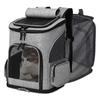 Pet Carrier Bag Dog Double Shoulder Backpack Sturdy Frame Breathable Foldable Puppy Backpack Large Capacity Expandable Cat Bags