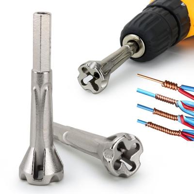 2,5-4/4-6 Quadratisches Universal-Drahtdrehwerkzeug Elektrokabel-Schnellverbinder Automatische Drehung 5-Draht-Abisolierzange Twister