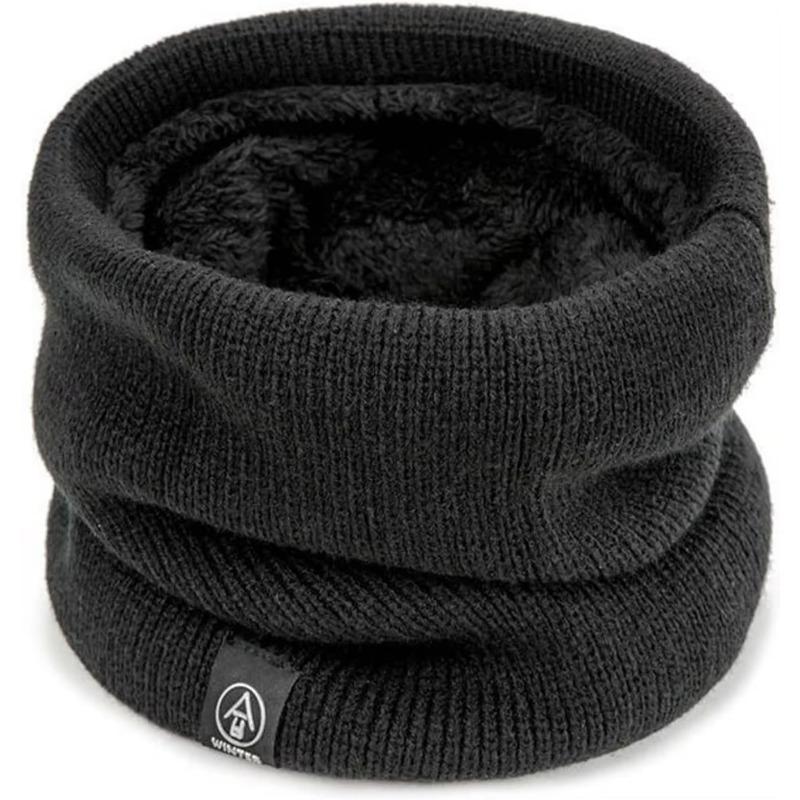Full Face Mask Snood Warm Winter Ring Scarf Women Men Unisex Solid Plus Velvet Knitted Neck Scarves Bufanda Muffler