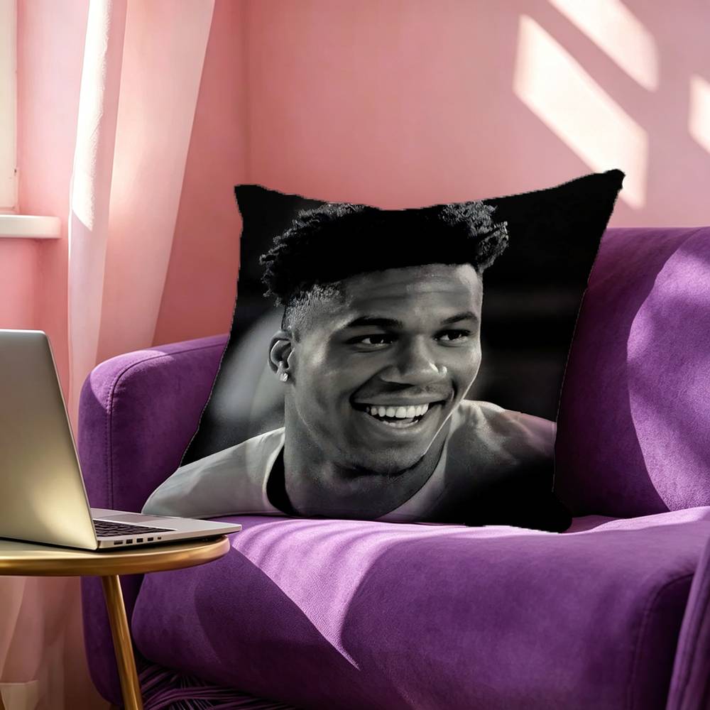 Giannis Antetokounmpo Pillow Case Square DoubleSided Sofa Cushion Cover Bedroom Bedside Pillow