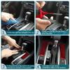 Red Carbon Fiber Co-pilot Glove Box Handle Cover Trim For Jeep Cherokee 2014-18