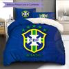 Biancheria da letto con motivo CBF Nazionale Brasiliana Decorazione per la Casa Regalo di Compleanno (1 * copripiumino + 2 * federa, senza nucleo)