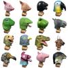 Máscara Divertida de Cabeza de Animal Para Fiestas con Diseños Personalizables de Jirafa y Cerdo