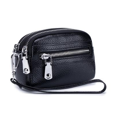 Genuine Leather Women's Wallet Clutch Purse Bag with Big Storage Capacity and Wrist Strap