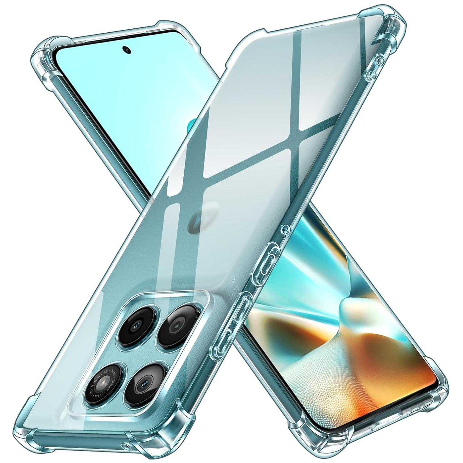 

Противоударный чехол-бампер из ТПУ с воздушными подушками Четыре угла для Motorola Moto G56 G86 Power 5G, защитная крышка-рамка, Capa Fundas Coque Motorola Moto G86 Power чистый