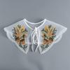 Vintage Ruffle Women Detachable Collar Tie Necklace Detachable Lapel Shirt Fake False Collar Woman Lace Tie Neckwear Nep Kraagie