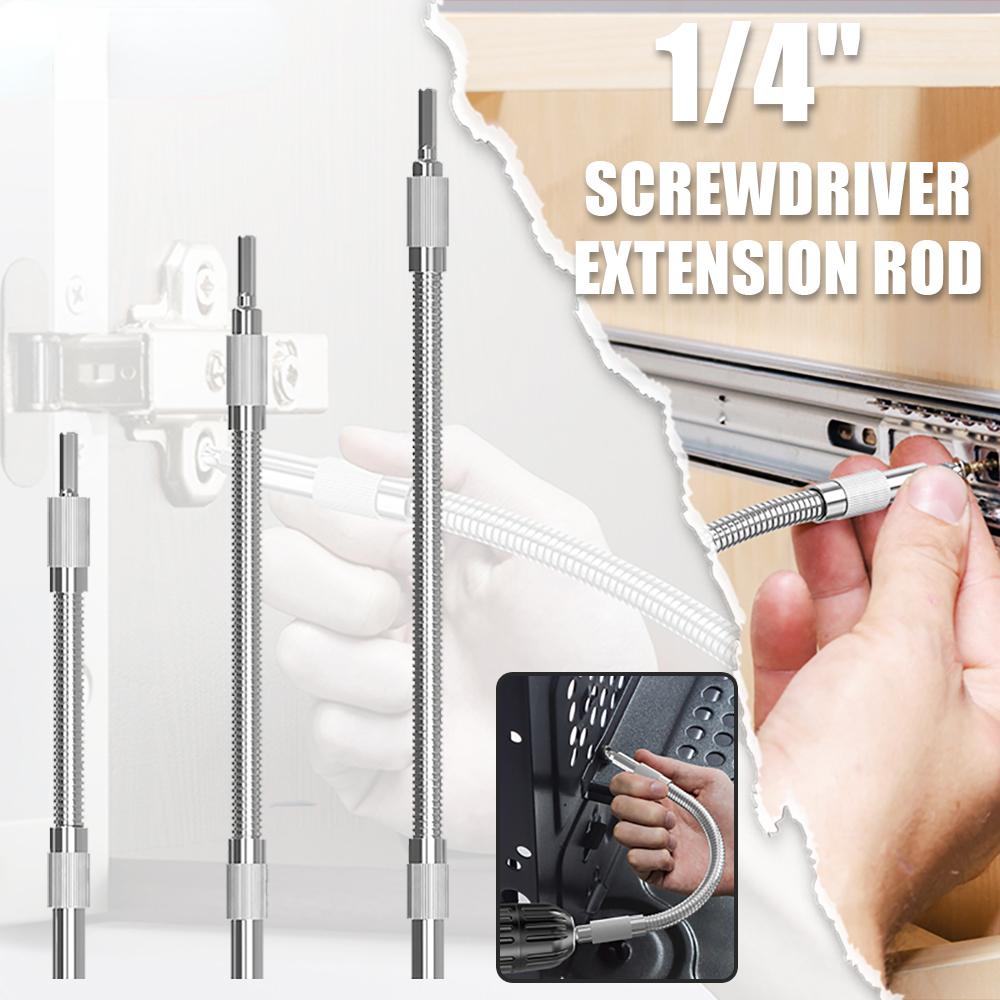 1/4''  Universal Soft Shaft Batch Head For Electric Drill Bit Holder Flexible Screwdriver Hex Shank Screwdriver Extension Rod