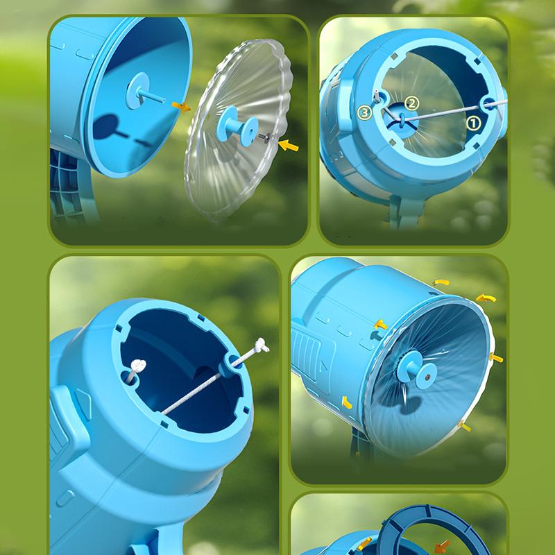 Children'S Wind Bubble Machine Toys Outdoor Interactive Bubble Machine Air Principle Continuous Bubble  Exotic Porous