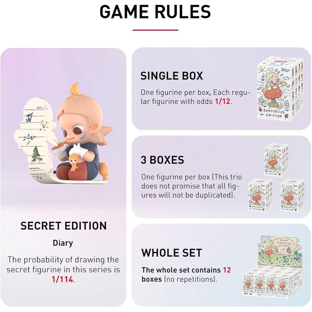 Pop Mart Zsiga Borderline Drifter Series 3-Piece Blind Box Figure PVC Toy Original Character