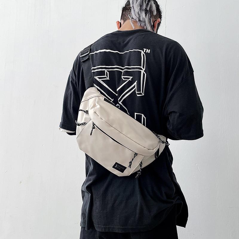 Korean Street Style Men Messenger Bag With Nylon Material For Daily Use