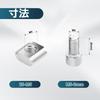 2020 Series Aluminum Profile Connector Set 20pcs Corner Bracket 40pcs M5x10mm T Slot Nuts