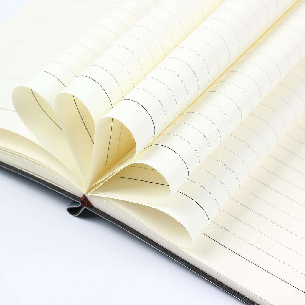 A5 Suede Sheepskin Notebook with Custom Gold & Silver Logo Hot Stamping for Business Meetings