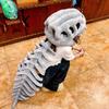 Dinosaurierskelett Plüschpuppe Stofftier Kopfbedeckung Exoskelettpuppe Kinder Plüschspielzeug Mütze Geschenk Cosplay Requisiten Gruselige Feiertagskostüm