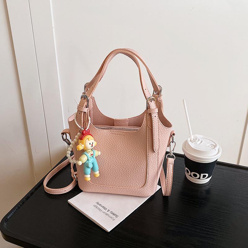 Fashion hand-held women's bags New retro underarm shoulder messenger bags Casual work commuter bucket bags