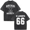2026 Off Campus TV Series Di Laurentis 66 Briar University Washed Vintage T-shirts Men Women Clothing Fashion Cotton Short Sleeve Loose Tee Top