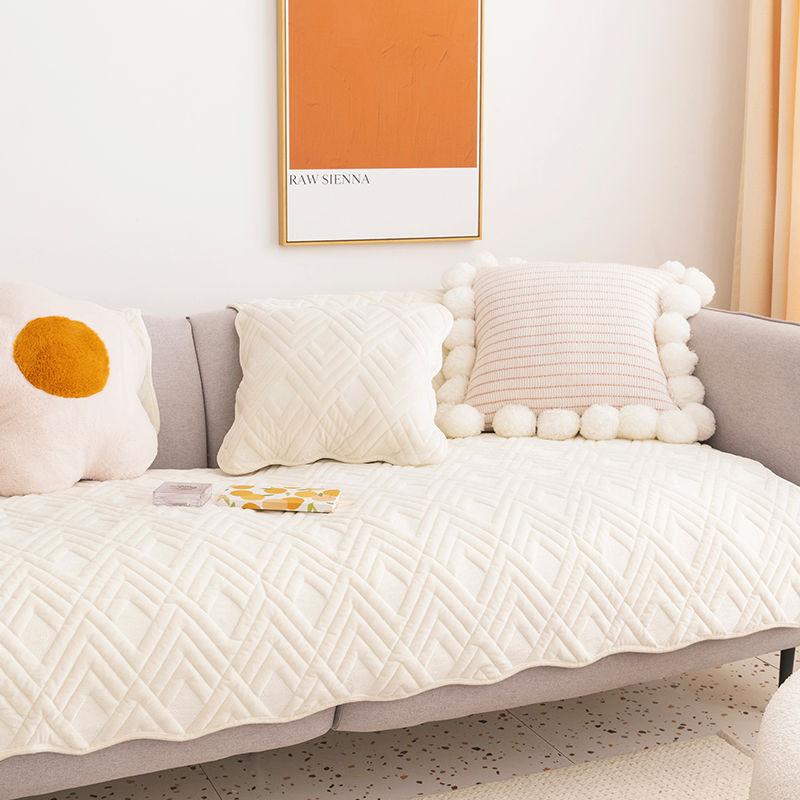 New Fashion Nordic Ins Wind Plush Sofa Cushion Sofa Towel Simple Modern Seat Cushion Four Seasons Autumn And Winter Sofa Cover