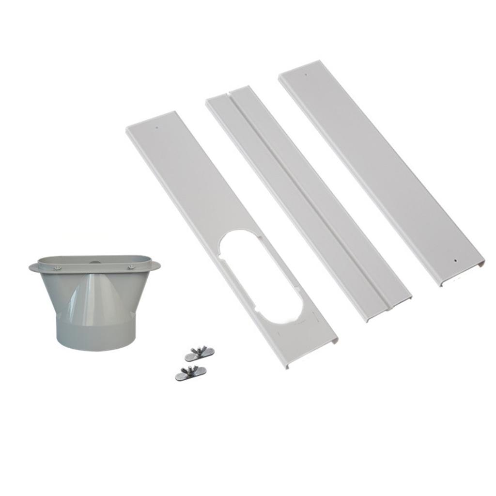 55cm Air Conditioner Window Kit 13-15cm Adjustable Window Seal Plate Set for Portable Air Conditioner