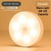 Lamp Night Light Usb Rechargeable Stick-On Sensor Light Wireless Cabinet Counter 6W Led Round Motion-Sensor Light