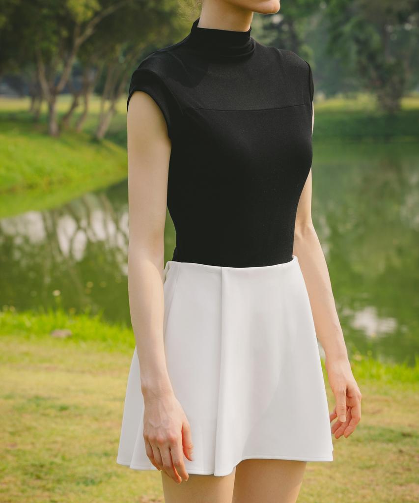 OBER GOLF Soft Mesh Cap Sleeve Base Top (Black)