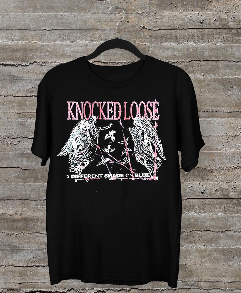 

Knocked Loose Band Короткий рукав Хлопок Черный Все размеры Унисекс Футболка MD440 Унисекс Футболка XXL