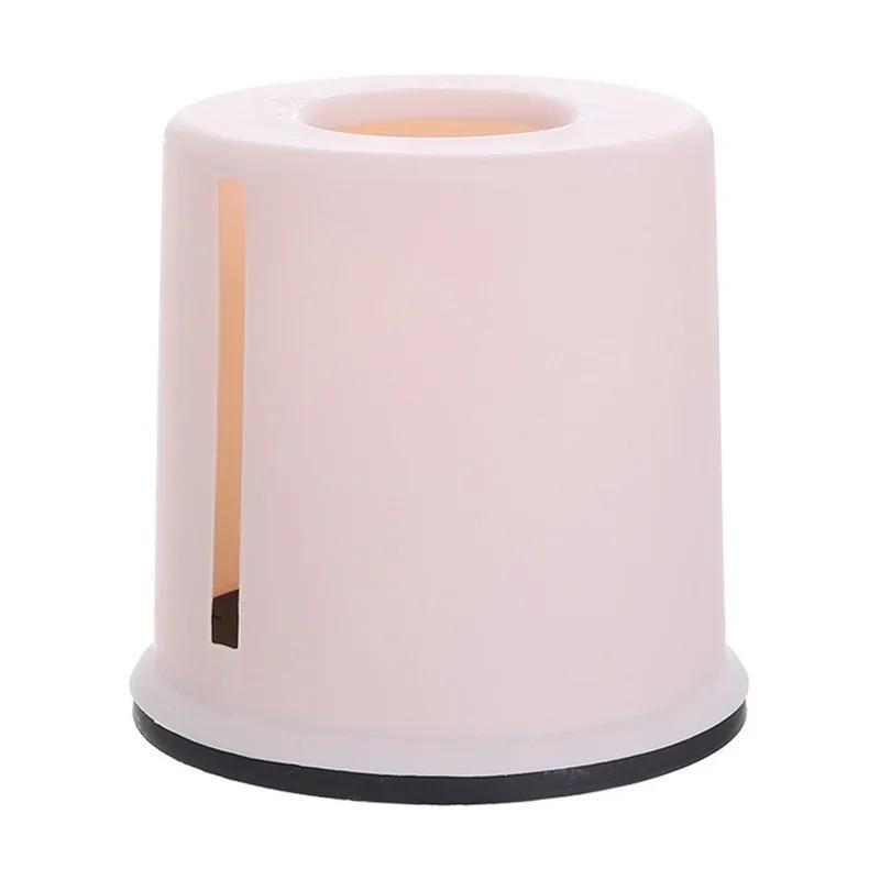 1 Pcs Plastic Tissue Box Round Living Room Pumping Box Creative Cylinder Multifunctional Household Toilet Roll Paper Storage Box