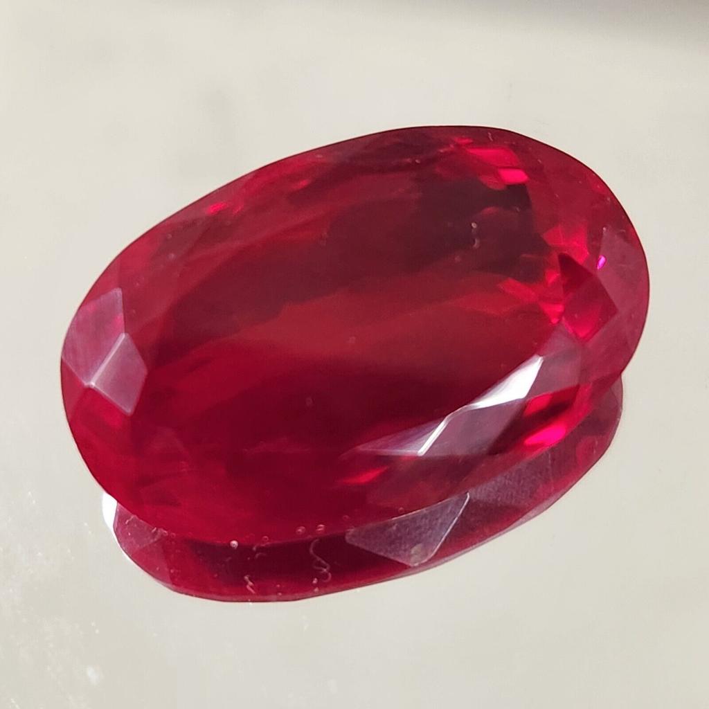 74.35  Ct Heated CERTIFIED Red Ruby Stunning  Shape Oval  Loose Gemstone