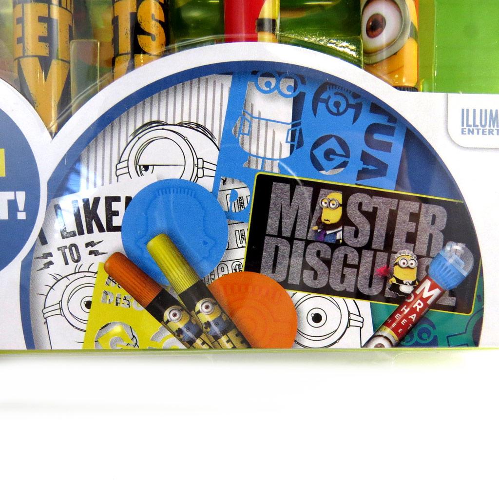 Minions [M8323] - Set papeterie tampons + feutres . . . 'Minions' bleu jaune (25 pièces)