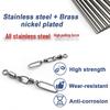 Stainless Steel Swivel Rod Tip Connector & Safety Pin for Fishing Gear.