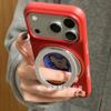 Red Background Blue Circle Mouse 360 Rotating Bracket Apple 17promax Mobile Phone Case Iphone1615