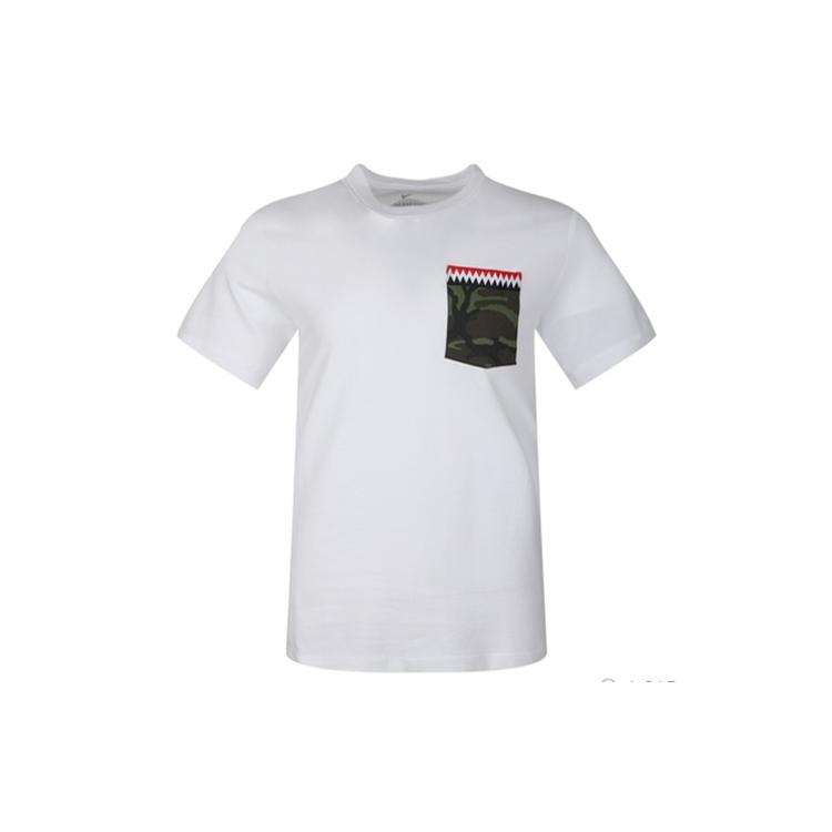 Nike T Shirts Men's Crew Neck Moderate Straight Fit CJ6197-100