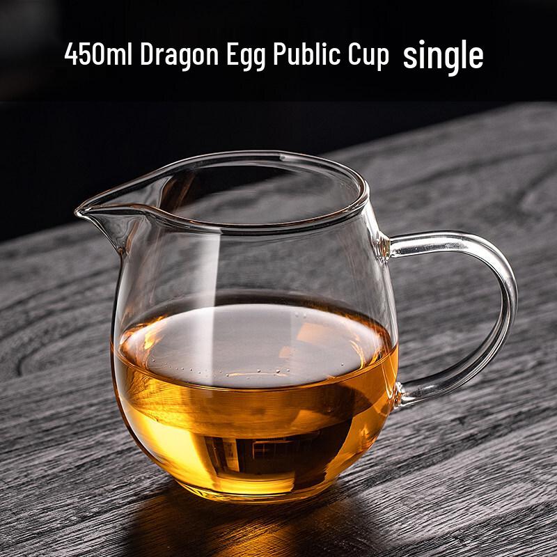 QIWEY Borosilicate Glass Gongdao Cup with Tea Filter