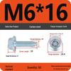 Grade 10.9 Galvanized Hex Flange Anti-slip Self-locking Triangular Thread Self-tapping Screw