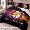 Union Berlin FC Printed Bedding Set Custom Name Text 1 Duvet Cover 2 Pillowcases For Bedroom