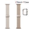 Case+Braided Strap For Apple Watch Bands 40mm 45mm 41mm 44mm 46mm 42mm magnetic correa Bracelet iWatch series se 3 6 7 8 9 10 11