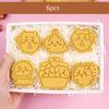 3/6Pcs 3D Cartoon Cookie Mold Anime Japanese Kawaii Biscuit Cutters Stamps Fondant Molds Chestnut Rabbit Bunny Baking Tools